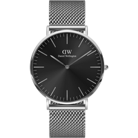 Daniel Wellington DW Watch Classic Mesh Onyx 40mm Silver